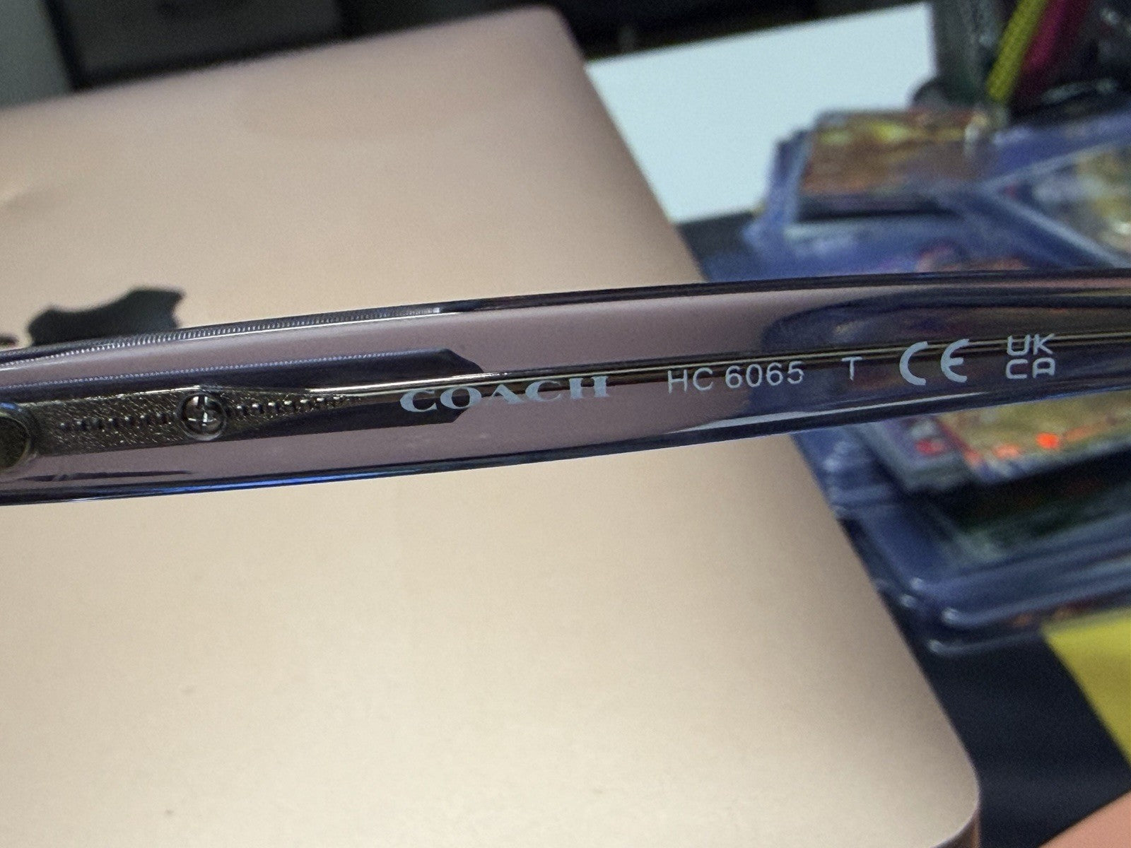 Coach HC 6065 Purple Gradient Plastic Full Rim Rectangular Frames 53-17-135