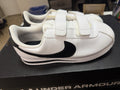 Nike Men's Low Top Hook & Loop Athletic Sneakers White/Black