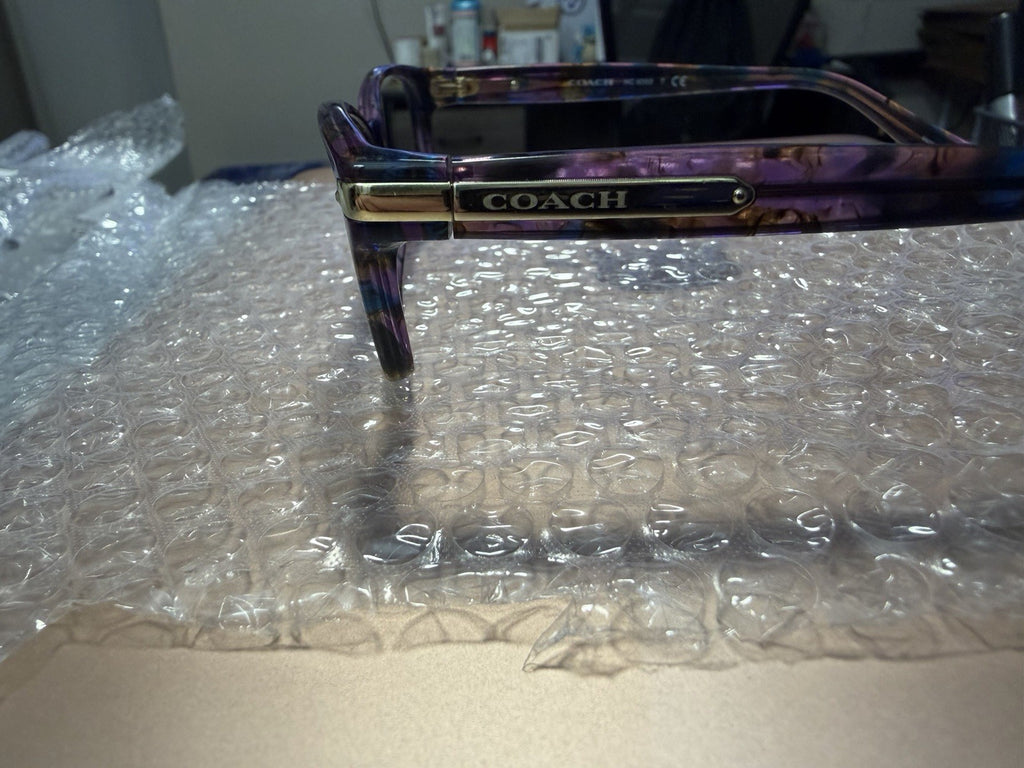 Coach HC6065 Multicolor Tortoise Rectangle Eyeglass Frames 52-17-135