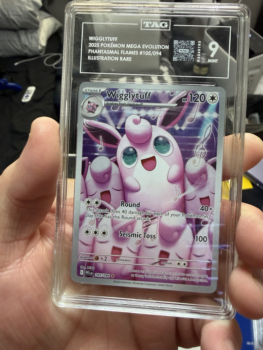 The Pokémon Company Wigglytuff 105/094 ME02 Holo EN TAG 9 120HP