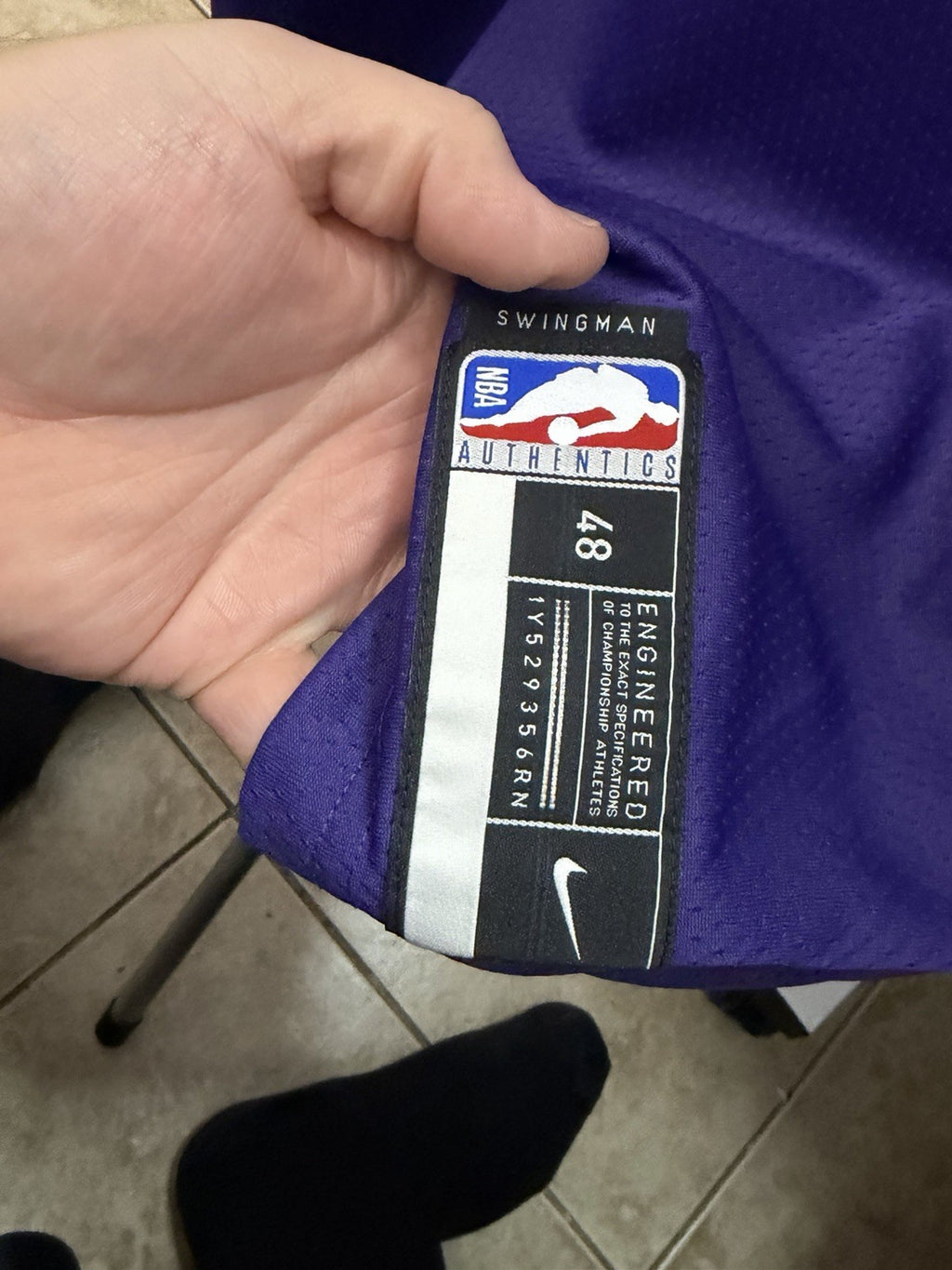 Phoenix Suns Devin Booker Authentic NBA Jersey Number 1 Size Large NWT Swingman