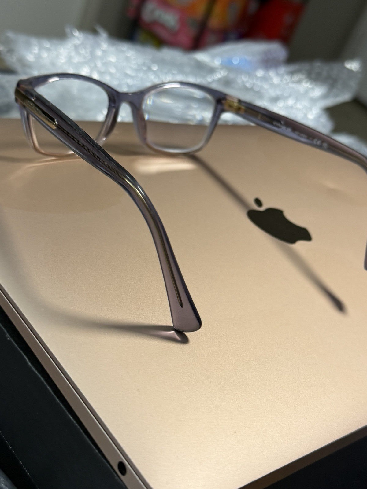 Coach HC 6065 Purple Gradient Plastic Full Rim Rectangular Frames 53-17-135