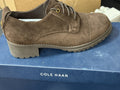 Cole Haan Men's Brown Suede Derby Dress Shoes Lace-Up Round Toe