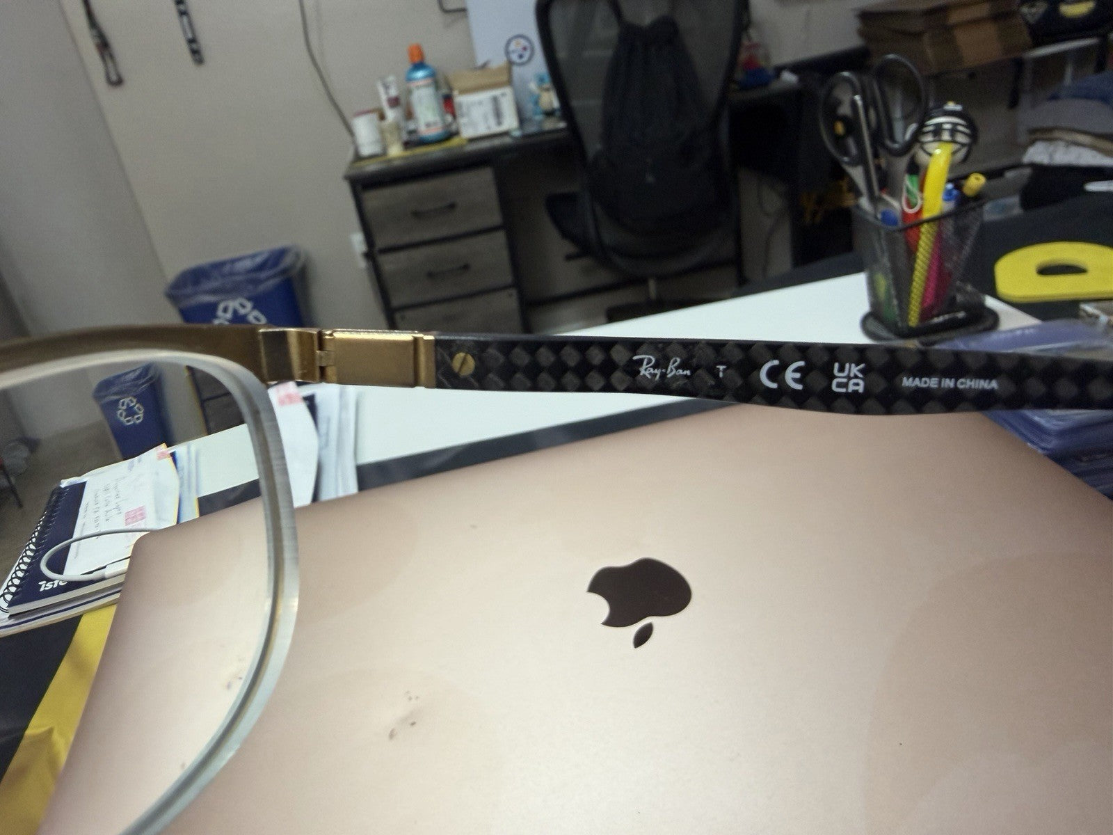 Ray-Ban RB8422 2890 Gold Metal/Plastic Full Rim Eyeglass Frames 52-19-145