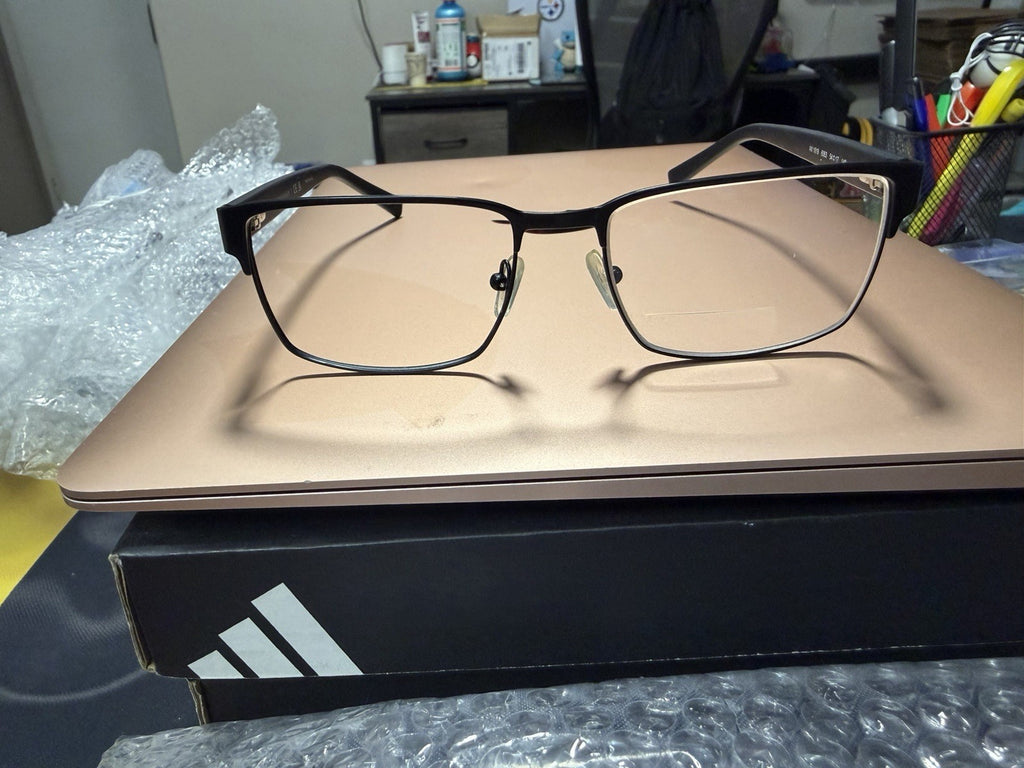 A|X Black Metal Full Rim Eyeglass Frames Solid Unisex Adults