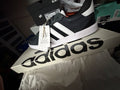 adidas Breaknet Sleek Low Top Lace Up Men's Athletic Sneakers Black/White