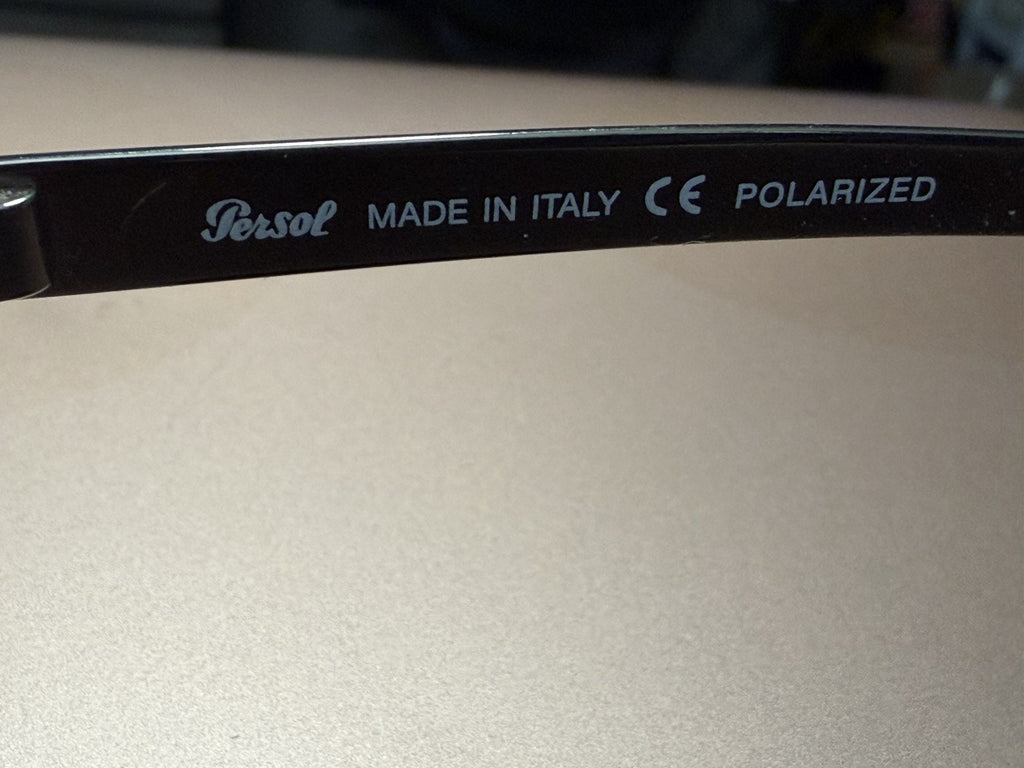 Persol Polarized Men's Sunglasses Brown Plastic Frame Brown Lenses 135mm