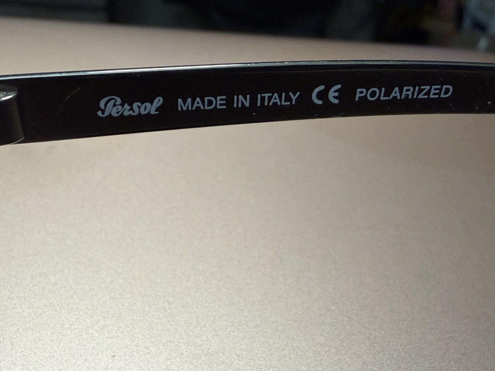 Persol Polarized Men's Sunglasses Brown Plastic Frame Brown Lenses 135mm