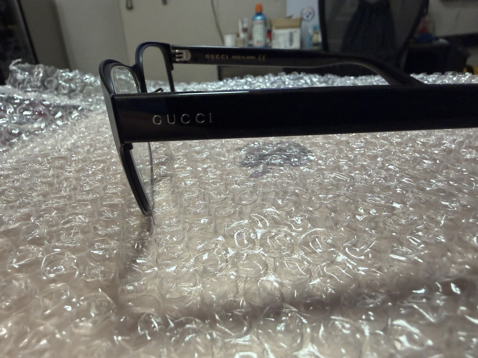 Gucci GG0007OZ 001 Black Plastic Full Rim Eyeglass Frames 56-17-145