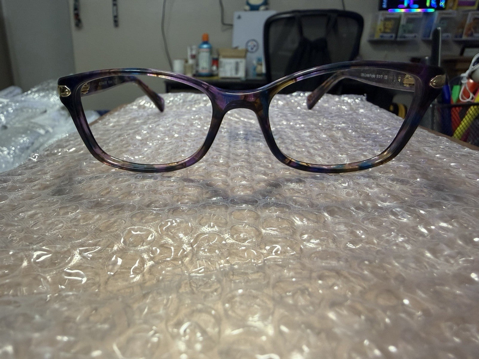 Coach HC6065 Multicolor Tortoise Rectangle Eyeglass Frames 52-17-135
