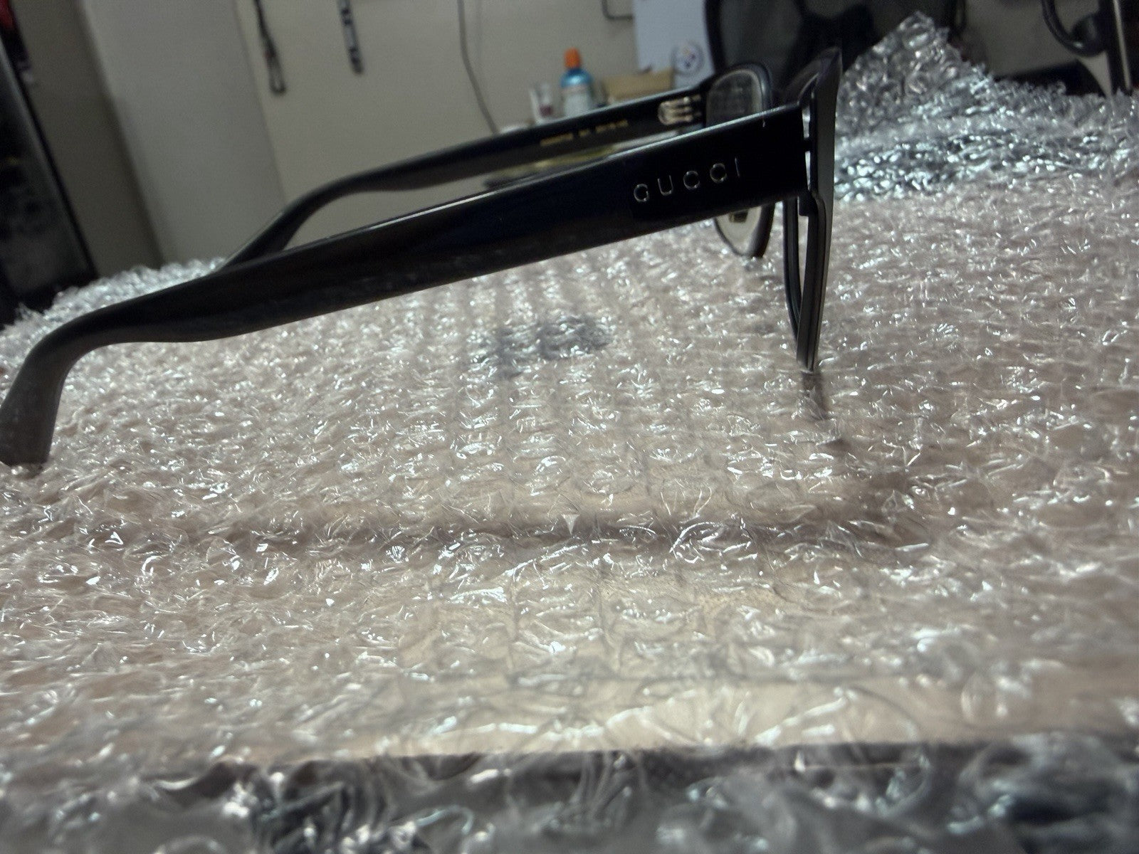 Gucci GG0007OZ 001 Black Plastic Full Rim Eyeglass Frames 56-17-145