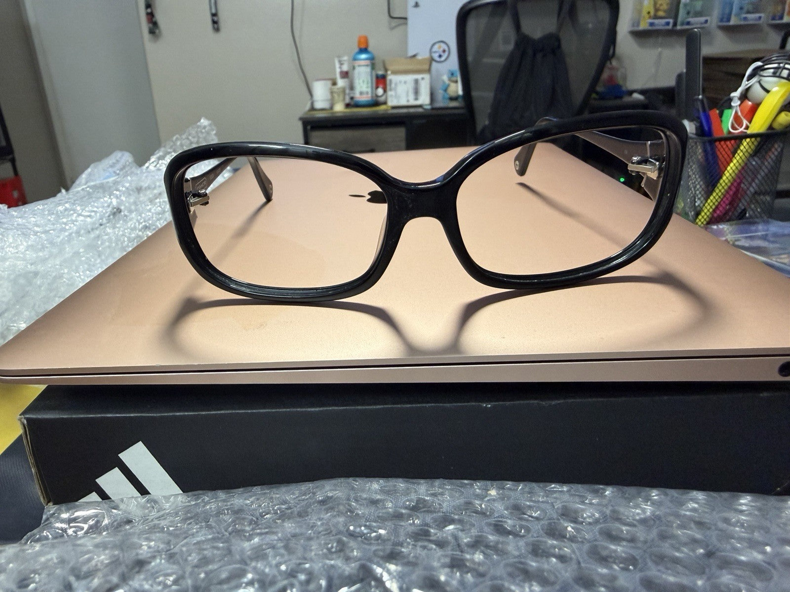 COACH S2005 Black Plastic Full Rim Eyeglass Frames 52-16-135