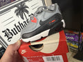 Nike Air Max 90 LTR (TD) Toddler Sneaker 4C Gray Black Orange Leather