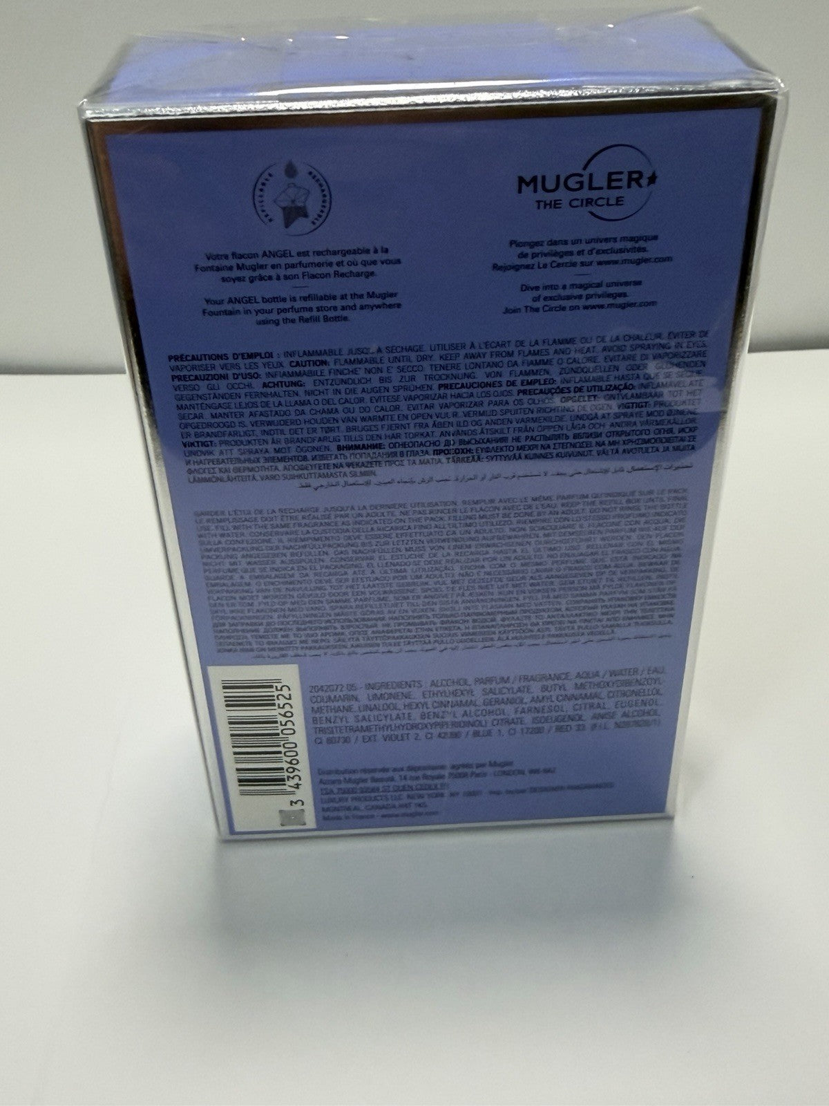 Mugler Angel Eau de Parfum Spray 0.8 fl oz Refillable Regular Size