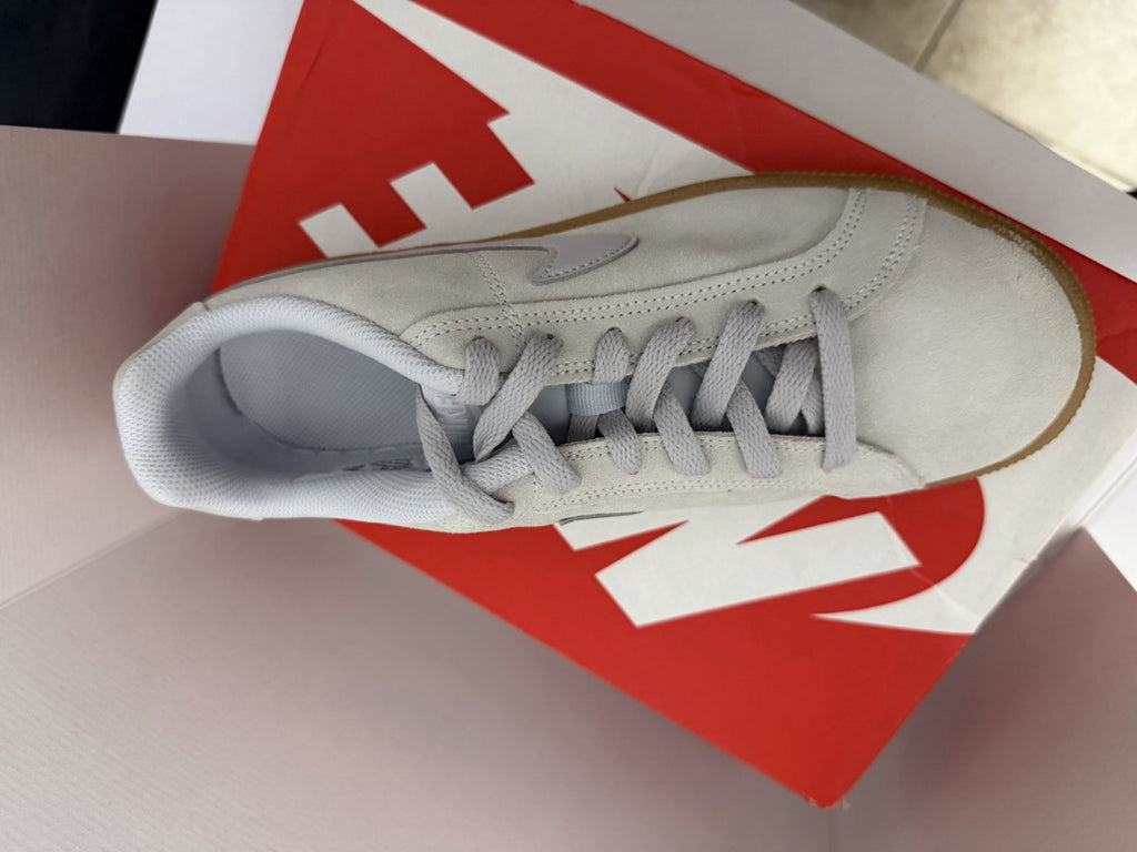 Nike Court Men's Low Top Gray Suede Lace-Up Sneakers Style 916795-001