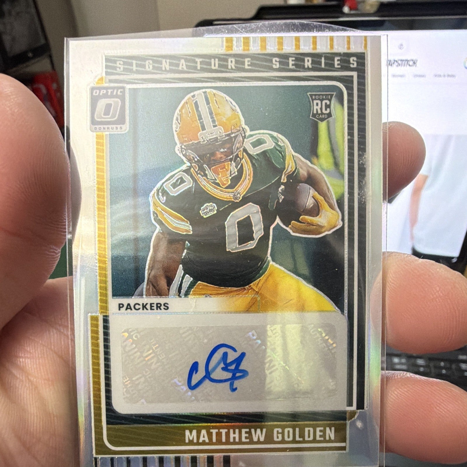 2025 Panini Donruss Optic Matthew Golden #SSH-4 RC Auto Signature Series Holo