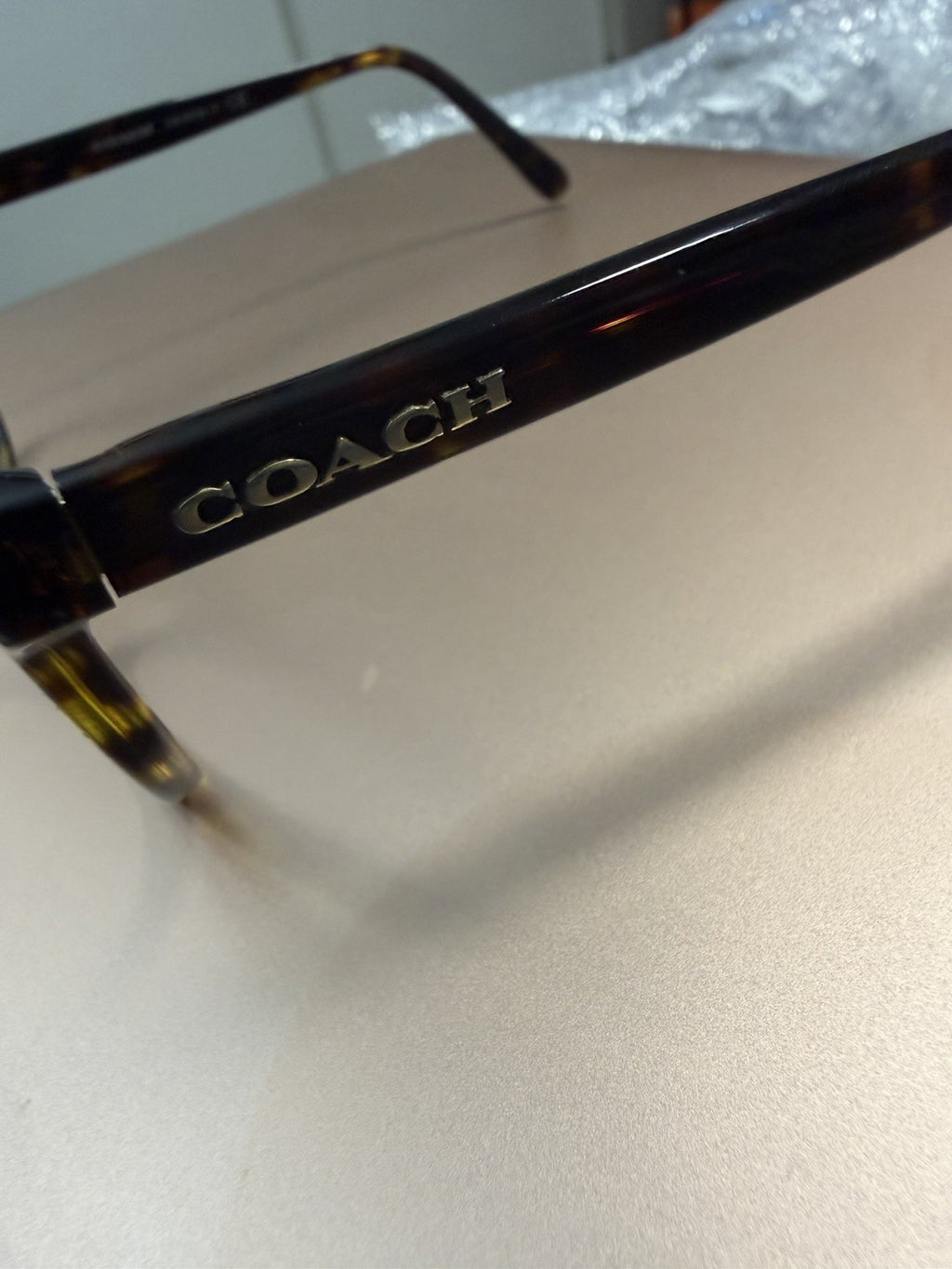 COACH HC6102 Brown Tortoise Plastic Full Rim Eyeglass Frames 51-18-140