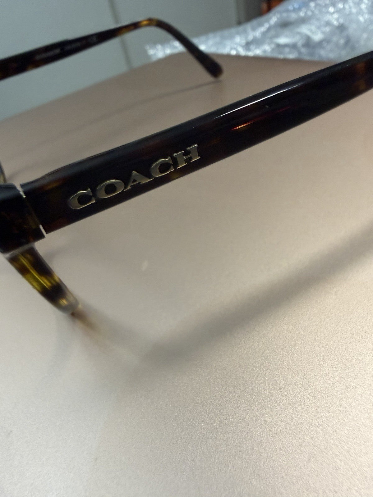 COACH HC6102 Brown Tortoise Plastic Full Rim Eyeglass Frames 51-18-140