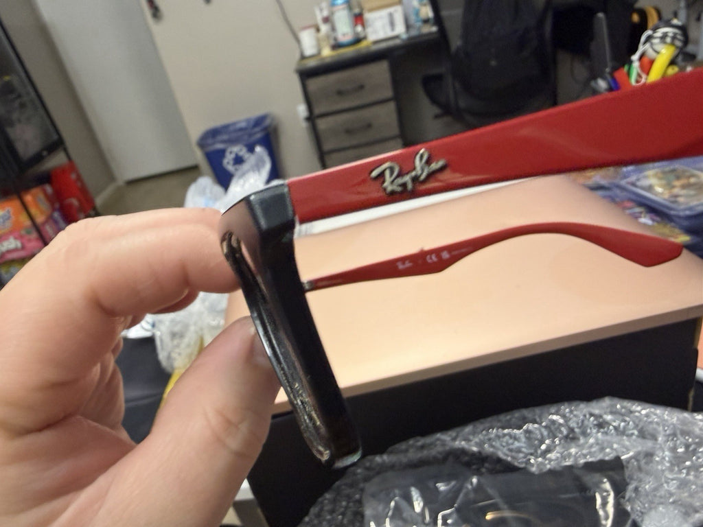 Ray-Ban RB7047 2435 Black Plastic Rectangular Full Rim Eyeglass Frames 56-17-145