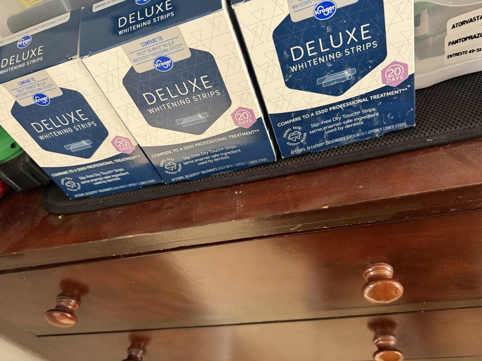 Kroger Deluxe Whitening Strips Teeth 3 BOXES FOR 30