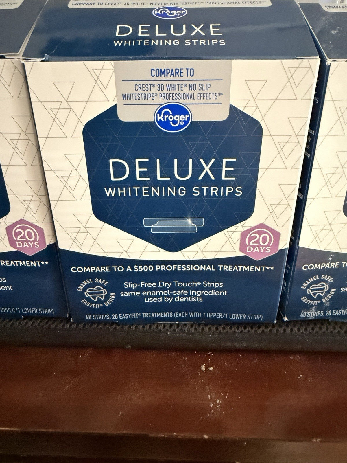 Kroger Deluxe Whitening Strips Teeth 3 BOXES FOR 30