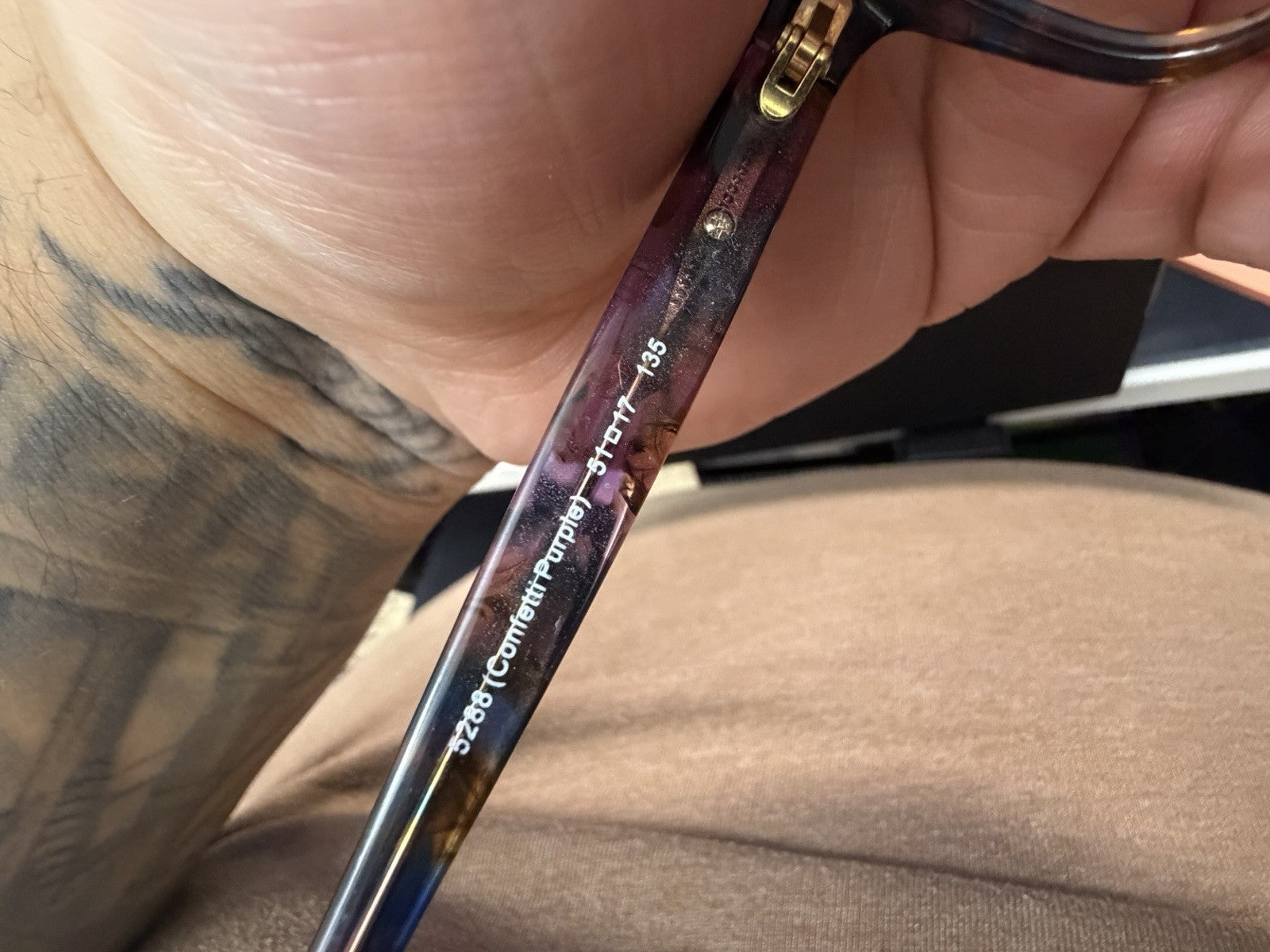 Coach HC6065 Multicolor Tortoise Rectangle Eyeglass Frames 52-17-135